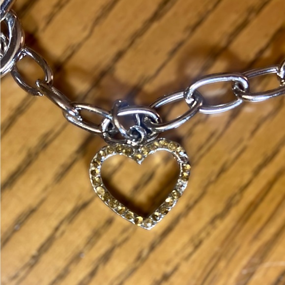 Silver Shoe Charm Bracelet Size 7.5 - Picture 6 of 12